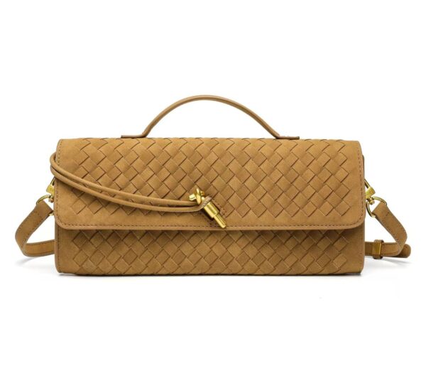 Baguette Suede Clutch