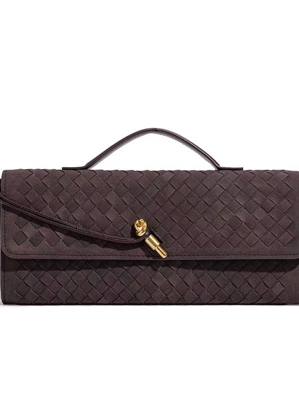 Baguette Suede Clutch