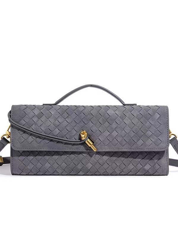Baguette Suede Clutch