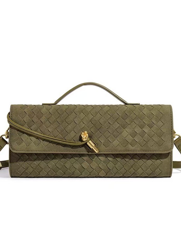 Baguette Suede Clutch