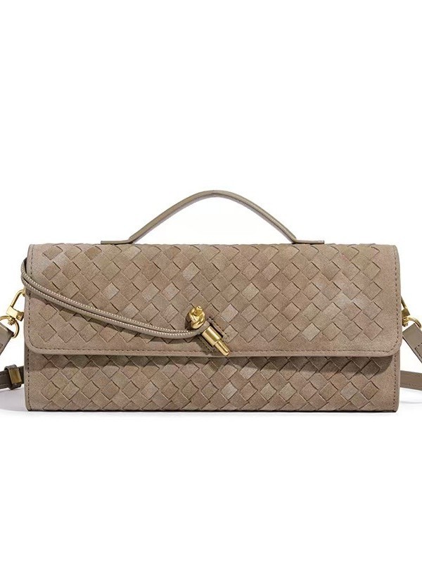 Baguette Suede Clutch