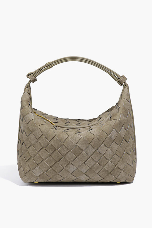 Mica Woven Suede Leather Bag